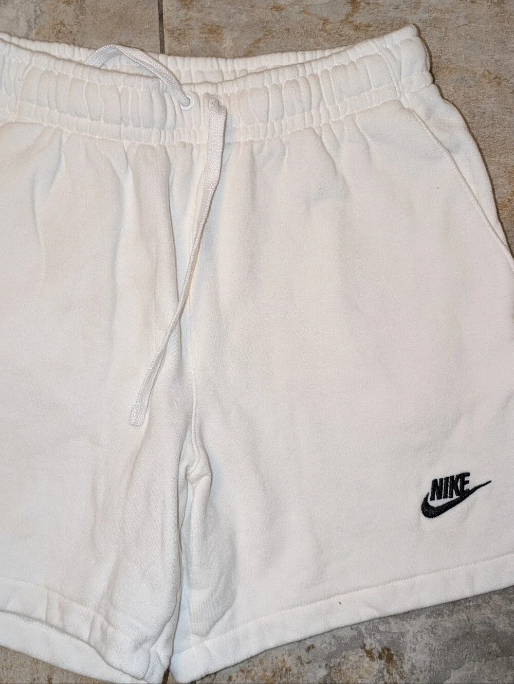 Nike Women's Sportswear Club Fleece Shorts in White - Small